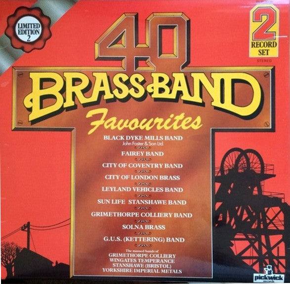 Various : 40 Brass Band Favourites (2xLP, Comp)