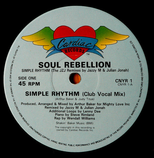 Soul Rebellion : Simple Rhythm (The JZJ Remixes) (12")