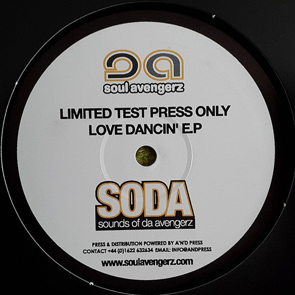 Soul Avengerz : SODA Volume 1 - Love Dancin' EP (12", Ltd, TP)