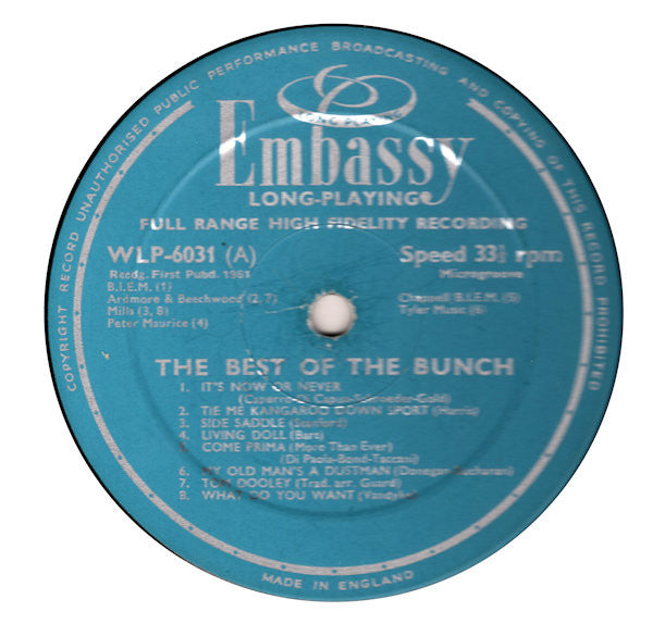 Various : The Best Of The Bunch (LP, Comp)