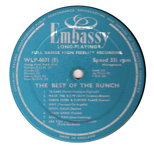 Various : The Best Of The Bunch (LP, Comp)