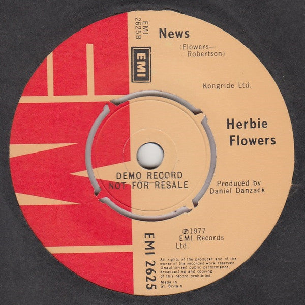 Herbie Flowers : Jubilee (7", Single, Promo)