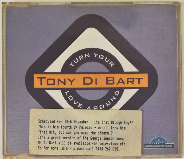 Tony Di Bart : Turn Your Love Around (CD, Single)