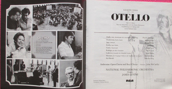 Placido Domingo, Renata Scotto, Sherrill Milnes, National Philharmonic Orchestra, James Levine (2) : Otello (3xLP, Album + Box)