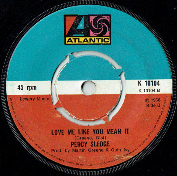 Percy Sledge : When A Man Loves A Woman (7", Single, RE, Kno)