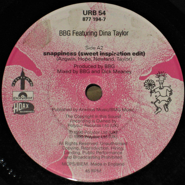BBG : Snappiness (7", Single, Pap)