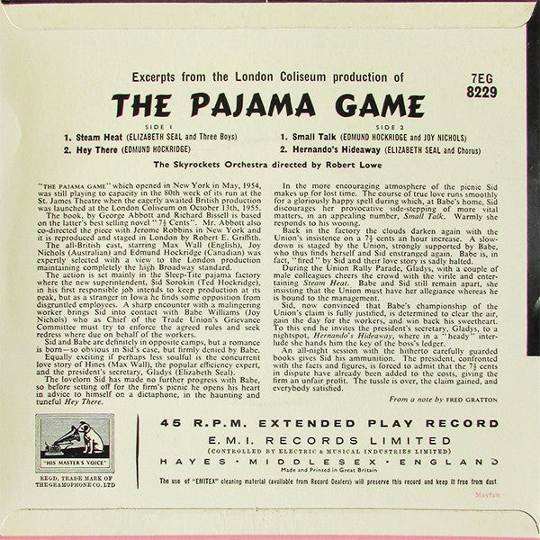 Various : The Pajama Game  (7", EP)