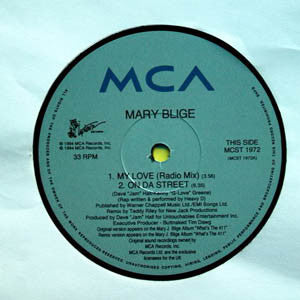 Mary J. Blige : My Love / Reminisce (12")