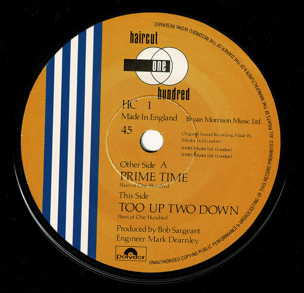 Haircut One Hundred : Prime Time (7", Single, Pap)