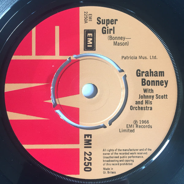Graham Bonney : Super Girl (7", RE)