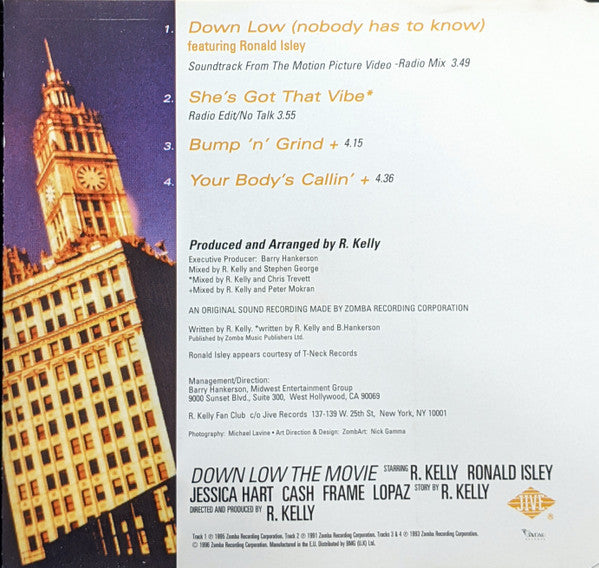 R. Kelly Featuring Ronald Isley : Down Low (Nobody Has To Know) (CD, Single, CD2)