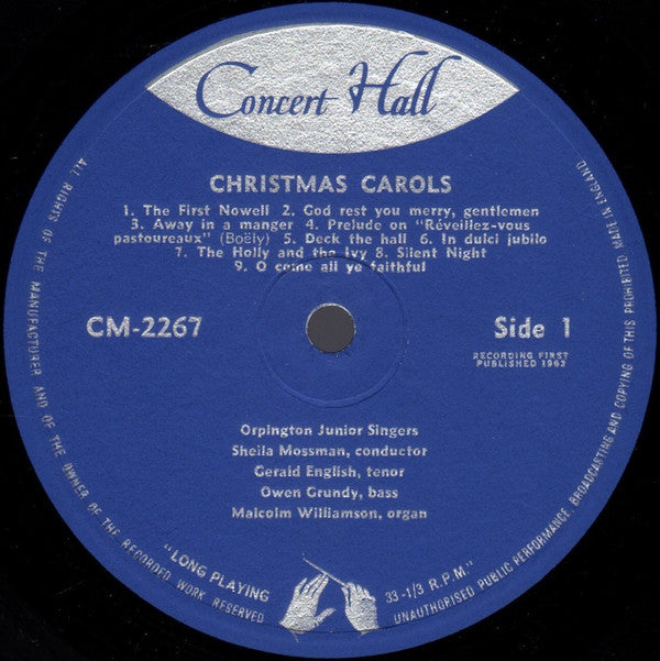 Orpington Junior Singers : Christmas Carols (LP, Album, Mono)