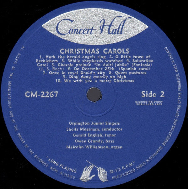 Orpington Junior Singers : Christmas Carols (LP, Album, Mono)