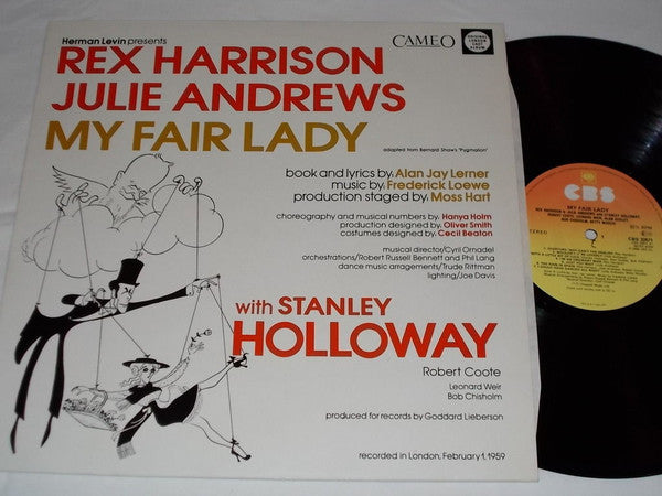 Rex Harrison, Julie Andrews With Stanley Holloway Book And Lyrics By Alan Jay Lerner Music By Frederick Loewe : My Fair Lady (LP, Album, RE)
