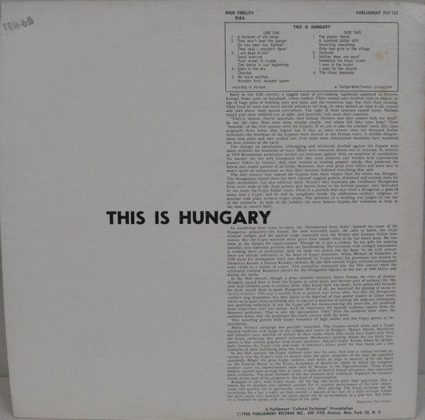 Unknown Artist : This Is Hungary (LP, Album)