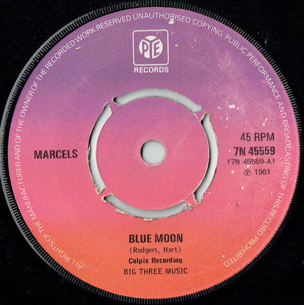 Marcels* / Big Dee Irwin : Blue Moon / Swinging On A Star (7", Kno)