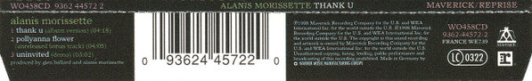 Alanis Morissette : Thank U (CD, Single, WMM)