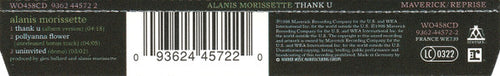 Alanis Morissette : Thank U (CD, Single, WMM)