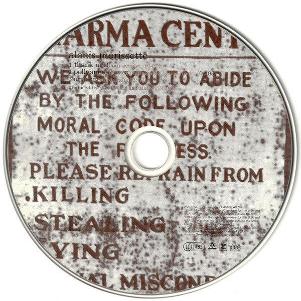 Alanis Morissette : Thank U (CD, Single, WMM)