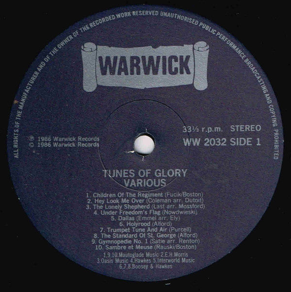 Various : Tunes Of Glory (LP, Comp)