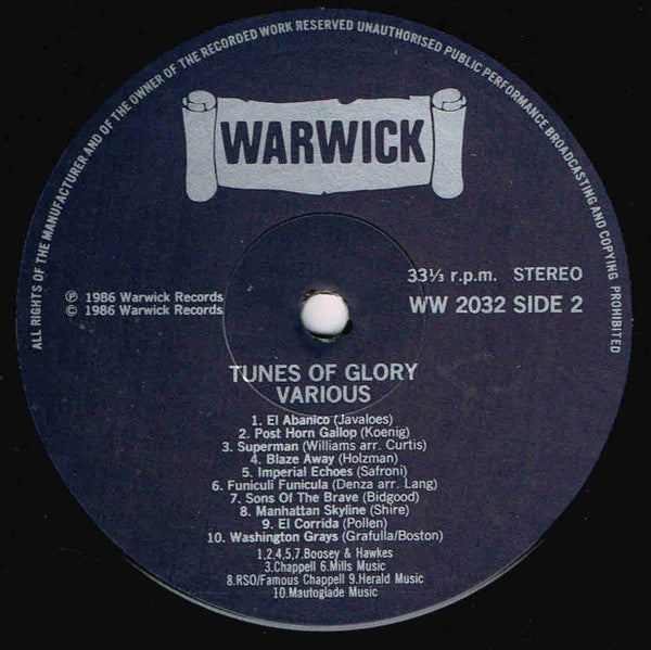 Various : Tunes Of Glory (LP, Comp)