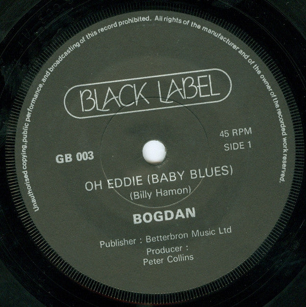 Bogdan (11) : Oh! Eddie (7", Single)