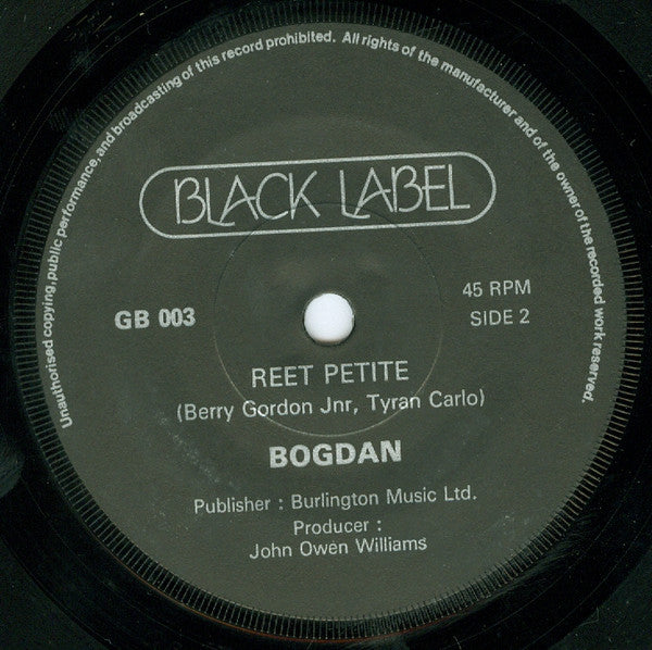Bogdan (11) : Oh! Eddie (7", Single)