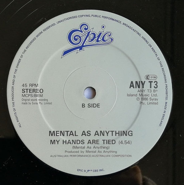 Mental As Anything : Let's Go To Paradise (12")