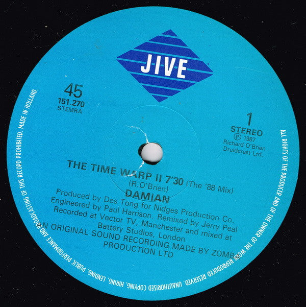 Damian : The Time Warp II (12")