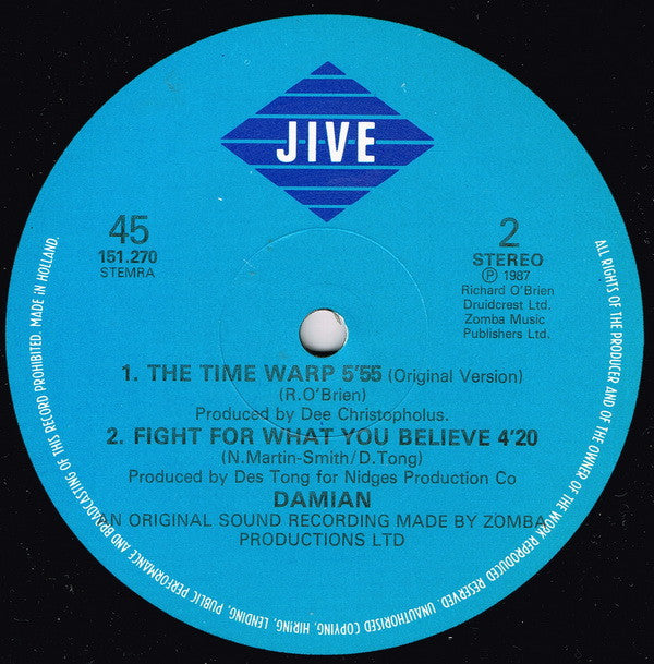 Damian : The Time Warp II (12")