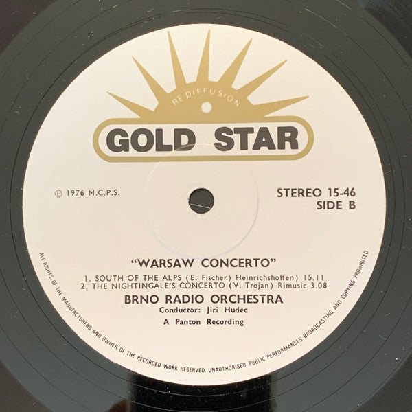 Symfonický Orchestr Brněnského Rozhlasu Conducted By Jiří Hudec (2) : Warsaw Concerto (Also: Poem; Autumn Concerto; The Nightingale's Concerto; South Of The Alps) (LP, Album)