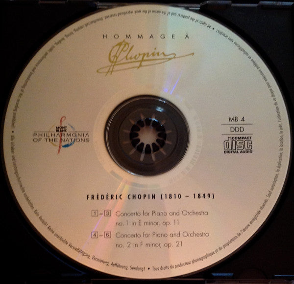 Frédéric Chopin, Rafael Alexandre Luszczewski*, Alexander Mogilevsky, Montblanc Philharmonia Of The Nations*, Justus Frantz : Hommage À Frédéric Chopin (CD, Album + Box, Ltd)