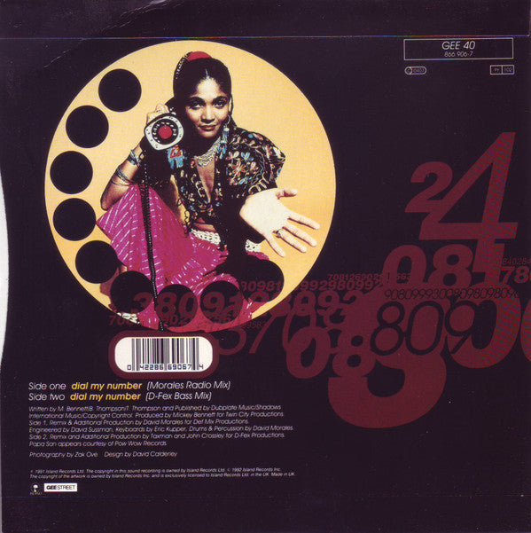 Carlene Davis : Dial My Number  (7", Single)