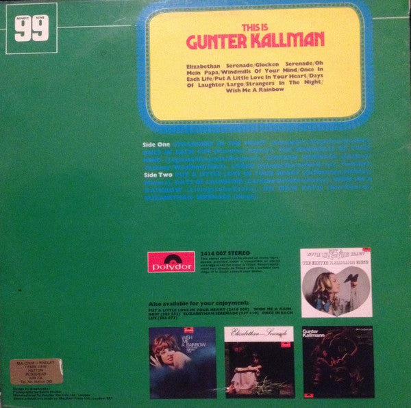 Günter Kallmann : This Is Gunter Kallmann (LP, Comp)