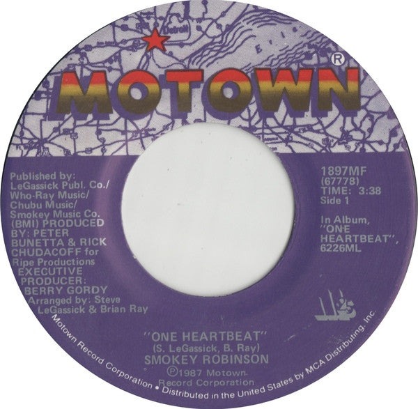 Smokey Robinson : One Heartbeat (7", Single)