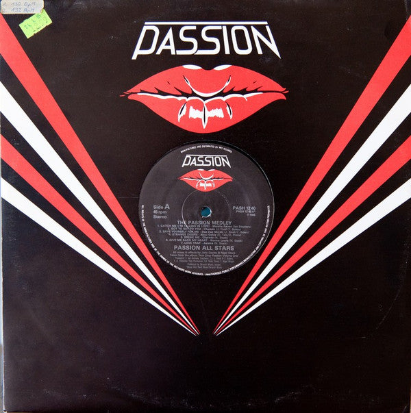 Passion All Stars / Dee Dee Martin : The Passion Medley / Night After Night (12", P/Mixed)