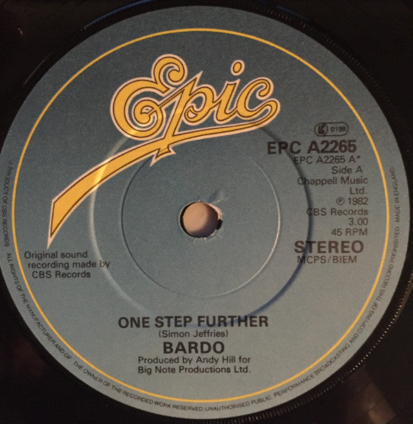 Bardo : One Step Further (7", Single, Pap)