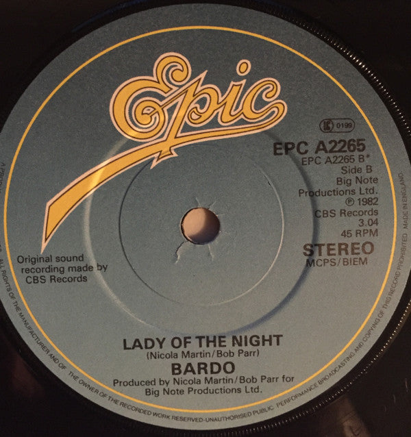 Bardo : One Step Further (7", Single, Pap)