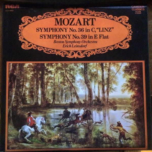 Wolfgang Amadeus Mozart, Boston Symphony Orchestra, Erich Leinsdorf : Symphony No. 36 In C, "Linz" / Symphony No. 39 In E Flat (LP, Album, RE)