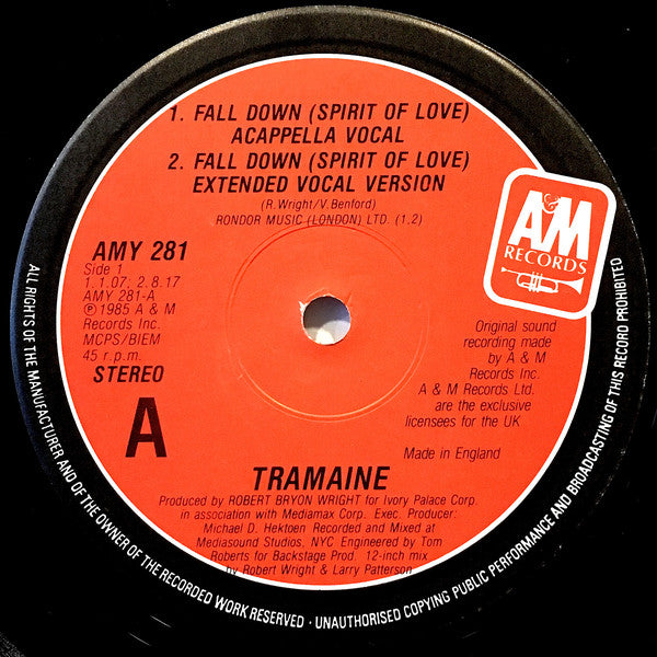 Tramaine : Fall Down (Spirit Of Love) (12")
