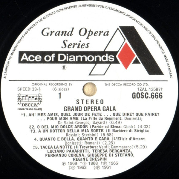 Various : Grand Opera Gala (3xLP, Comp + Box)