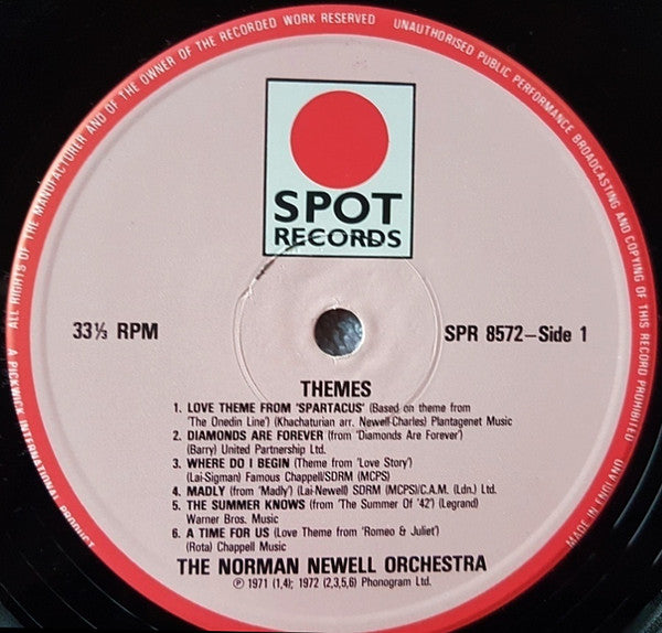 The Norman Newell Orchestra : Themes (LP, Comp)