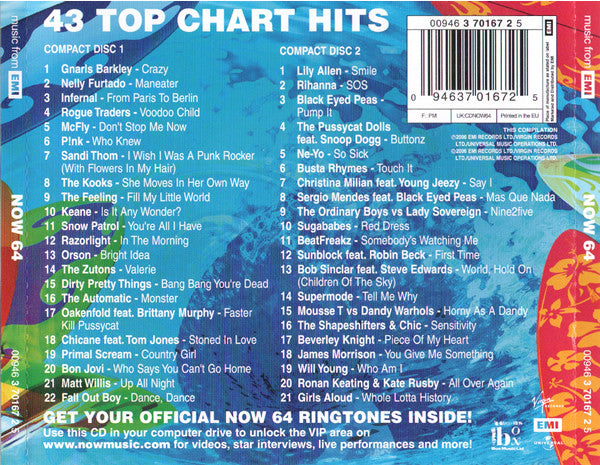 Various : Now That's What I Call Music! 64 (2xCD, Comp)