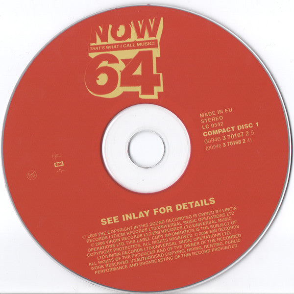 Various : Now That's What I Call Music! 64 (2xCD, Comp)