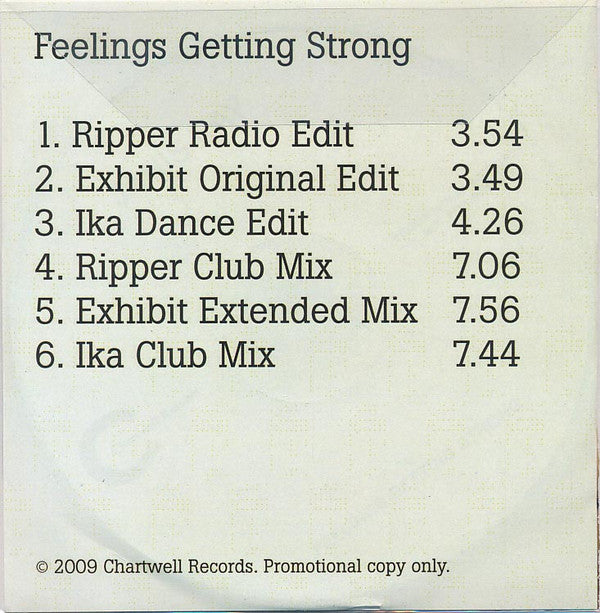 Janis Kay : Feelings Getting Strong (CDr, Promo)