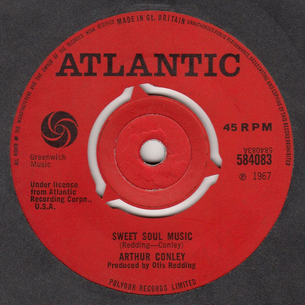 Arthur Conley : Sweet Soul Music (7", Single)