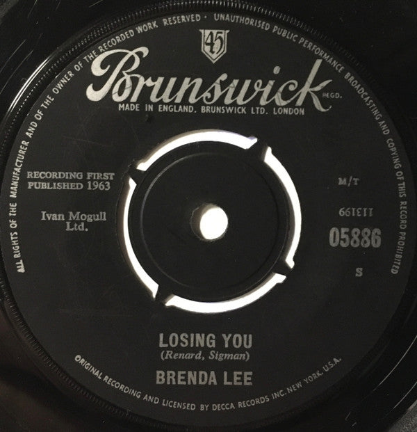 Brenda Lee : Losing You (7", Single)