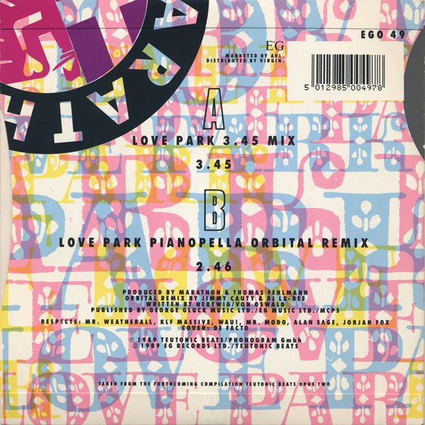 Marathon : Love Park (7", Single)