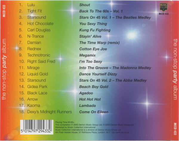 Various : The Non-Stop Party Album (CD, Comp, P/Mixed)