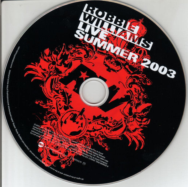 Robbie Williams : Live Summer 2003 (CD, Album, EMI)